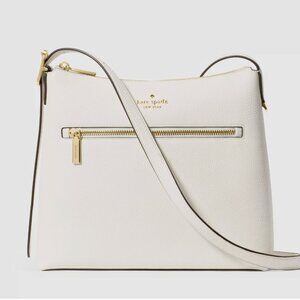 New Kate Spade 454 Large Swingpack Buckle Crossbody Pebble Leather Meringue